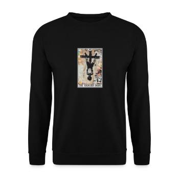 Carte de tarot Carte de tarot Le pendu - Sweat-shirt Unisexe - noir - Devant - Alina (178cm) & Michal (187cm)