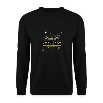 Dream beyond Stars - Unisex Sweatshirt - black - Front - Alina (178cm) & Michal (187cm)