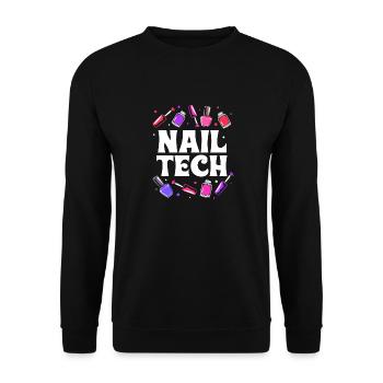 Beautician - Unisex Sweatshirt - black - Front - Alina (178cm) & Michal (187cm)