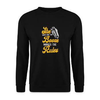 Barman Mixologue Celle qui a - Sweat-shirt Unisexe - noir - Devant - Alina (178cm) & Michal (187cm)