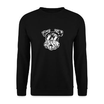 Schnauzer nain Chien Schnauzer - Sweat-shirt Unisexe - noir - Devant - Alina (178cm) & Michal (187cm)