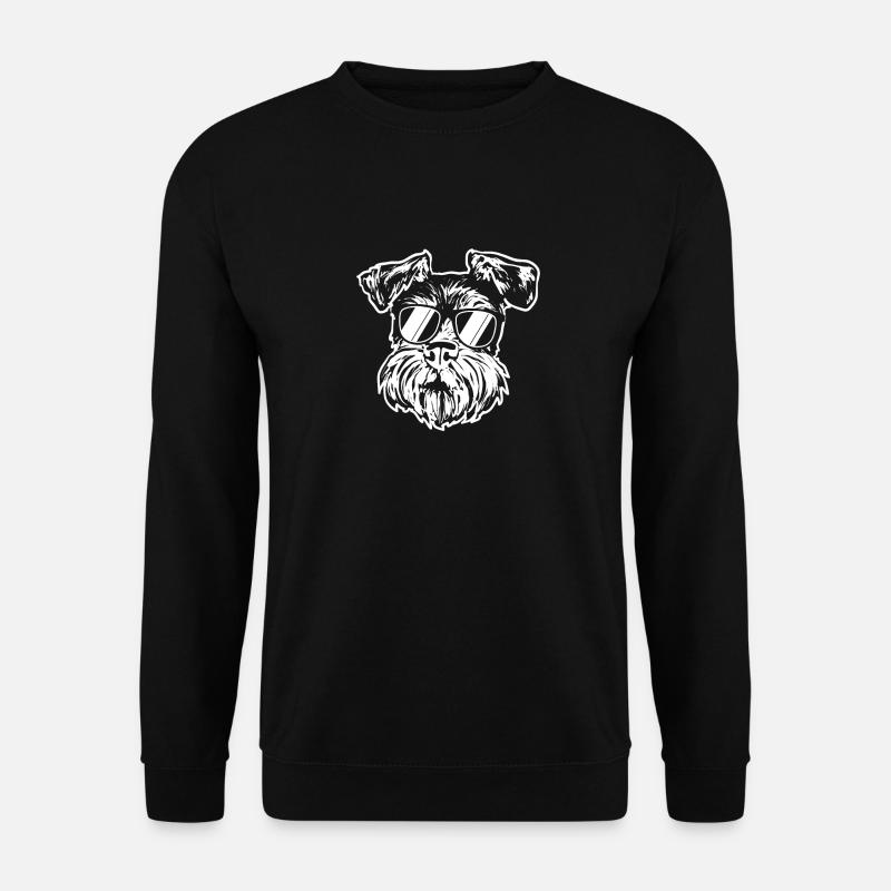 Zwergschnauzer Hund Schnauzer - Unisex Pullover - Schwarz