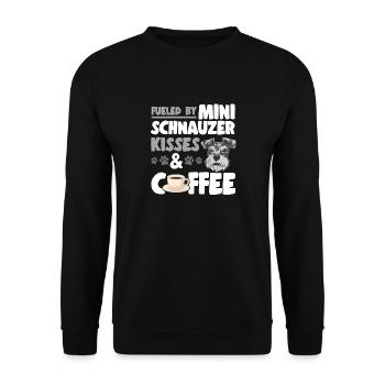 Schnauzer nain Chien Schnauzer - Sweat-shirt Unisexe - noir - Devant - Alina (178cm) & Michal (187cm)