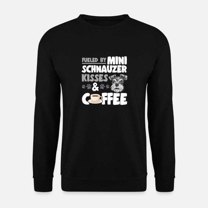 Zwergschnauzer Hund Schnauzer - Unisex Pullover - Schwarz