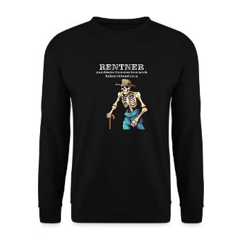 Pensioner - Unisex Sweatshirt - black - Front - Alina (178cm) & Michal (187cm)
