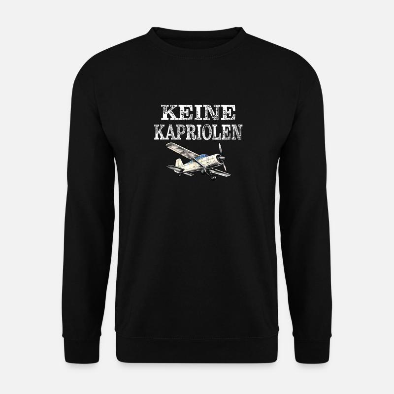 AIRPLANE NO CAPERS - Unisex Sweatshirt - black