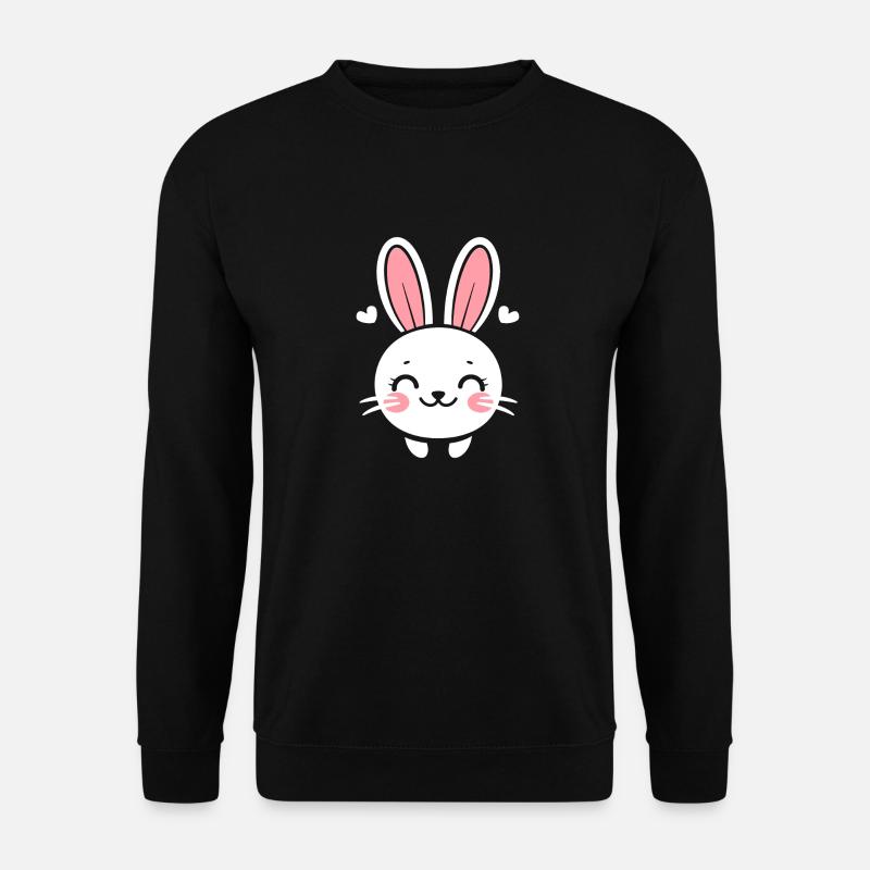 Petit bébé lapin - Sweat-shirt Unisexe - noir
