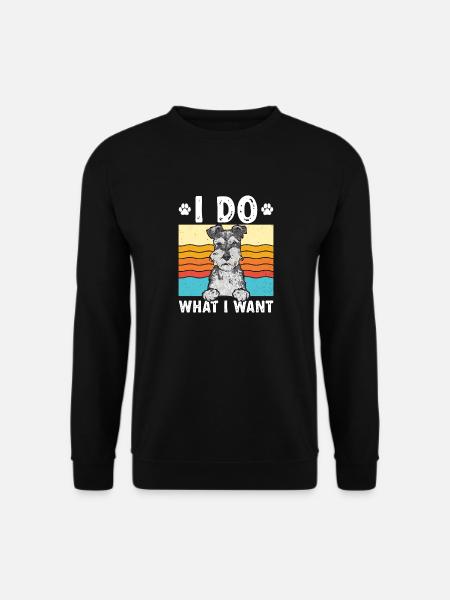 Miniature Schnauzer Dog Schnauzer - Unisex Sweatshirt - black