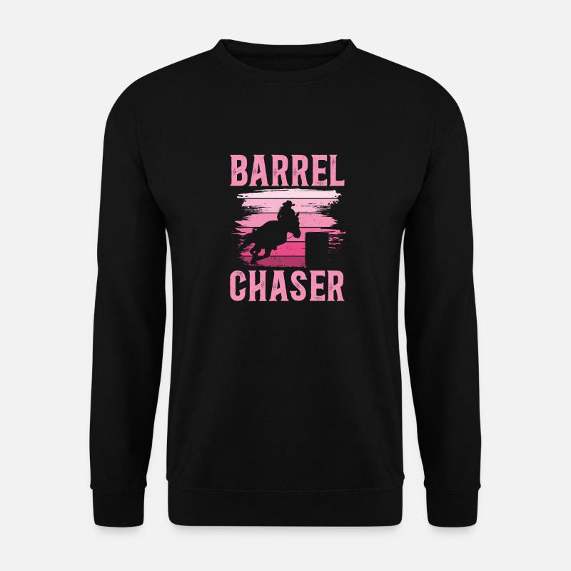 Rodeo Barrel Racing Horse - Unisex Sweatshirt - black