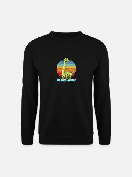 Benedictosaurus Geschenkidee für Benedict - Unisex Pullover - Schwarz