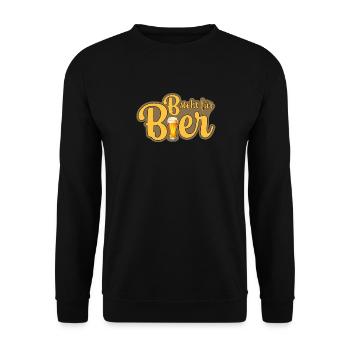 B comme bière - Sweat-shirt Unisexe - noir - Devant - Alina (178cm) & Michal (187cm)