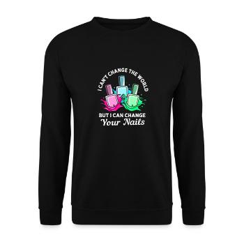 Beautician - Unisex Sweatshirt - black - Front - Alina (178cm) & Michal (187cm)