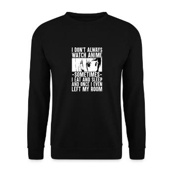 Anime Cosplay Kawaii Japan Anime - Unisex Pullover - Schwarz - Vorne - Alina (178cm) & Michal (187cm)