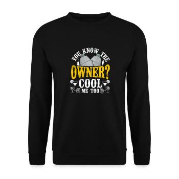 Bartender Mixologist You Know The - Unisex Sweatshirt - black - Front - Alina (178cm) & Michal (187cm)