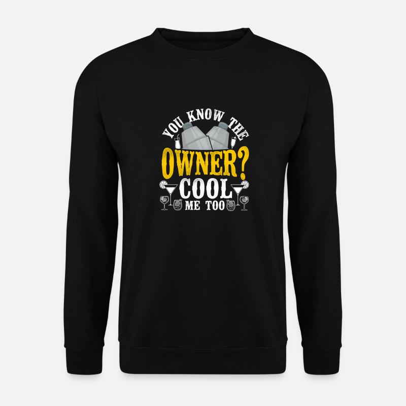 Bartender Mixologist You Know The - Unisex Pullover - Schwarz