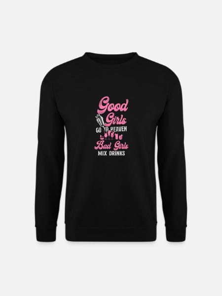 Bartender Mixologist Good Girls Go - Unisex Sweatshirt - black