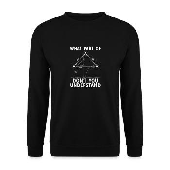Cheval de course de barils de rodéo - Sweat-shirt Unisexe - noir - Devant - Alina (178cm) & Michal (187cm)