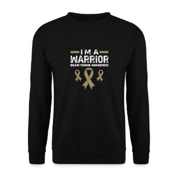Brain Tumor Tumor Brain Cancer Survivor - Unisex Sweatshirt - black - Front - Alina (178cm) & Michal (187cm)