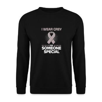 Hirntumor Tumor Gehirn Krebs-Überlebender - Unisex Pullover - Schwarz - Vorne - Alina (178cm) & Michal (187cm)