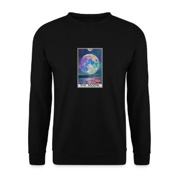 Tarot Cards Tarot Card The Moon The Moon - Unisex Sweatshirt - black - Front - Alina (178cm) & Michal (187cm)
