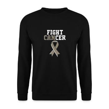 Brain Tumor Tumor Brain Cancer Survivor - Unisex Sweatshirt - black - Front - Alina (178cm) & Michal (187cm)