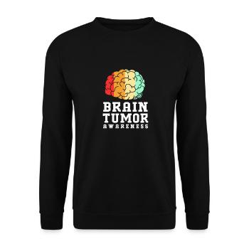 Hirntumor Tumor Gehirn Krebs-Überlebender - Unisex Pullover - Schwarz - Vorne - Alina (178cm) & Michal (187cm)