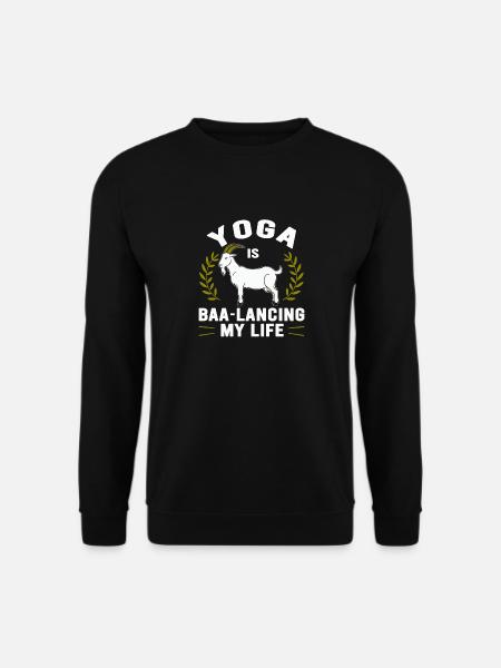 Goat Yoga Balancing My Life - Unisex Sweatshirt - black