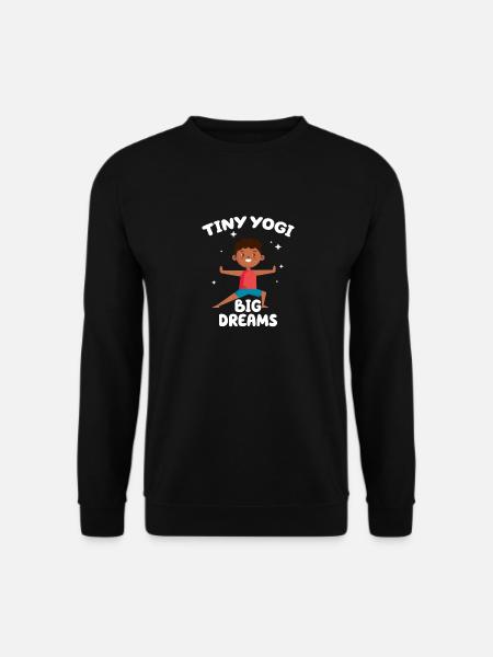 Tiny Yogi Big Dreams Meditation - Unisex Sweatshirt - black