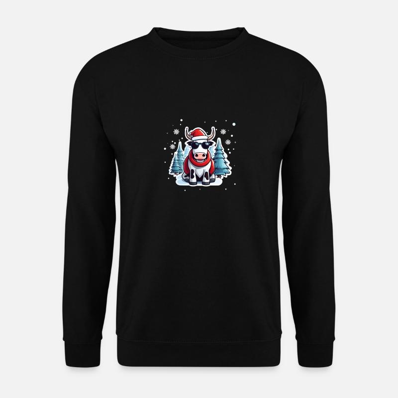 Vache de Noël - Sweat-shirt Unisexe - noir