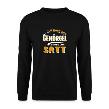 J’EN AI MARRE DES HARCÈLEMENTS - Sweat-shirt Unisexe - noir - Devant - Alina (178cm) & Michal (187cm)