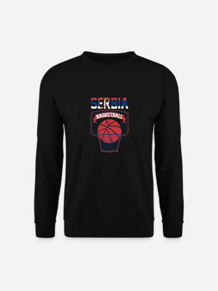 Serbien Basketball Serbia Basket Kosarka Srbija - Unisex Pullover - Schwarz
