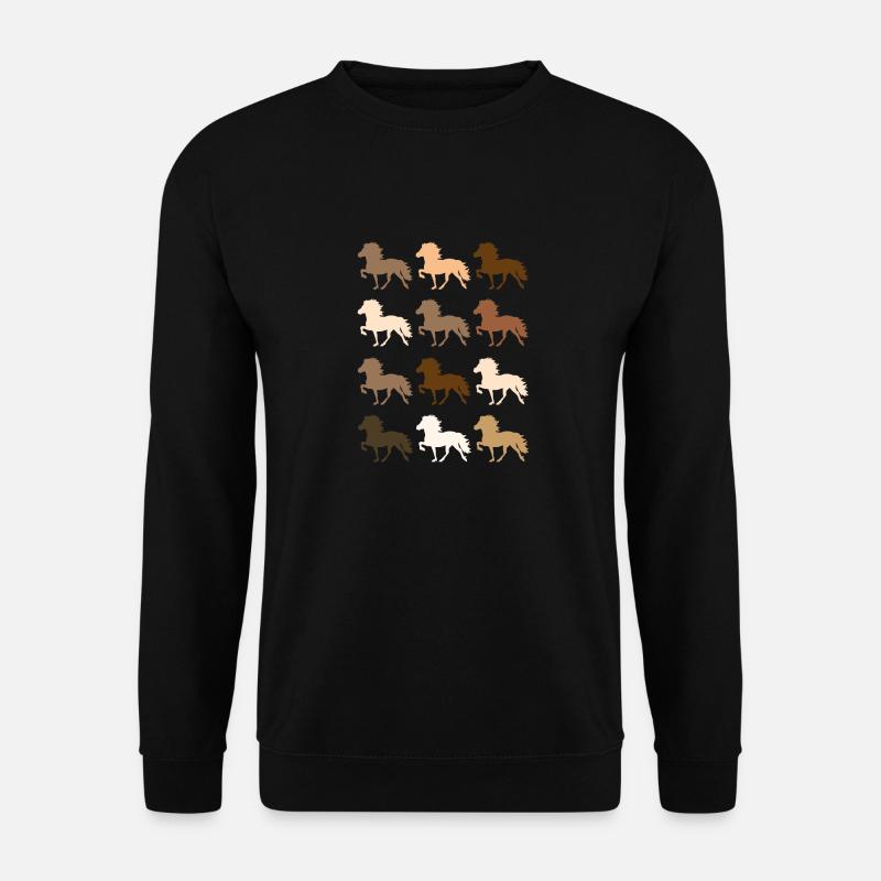 Islandpferd - Unisex Pullover - Schwarz