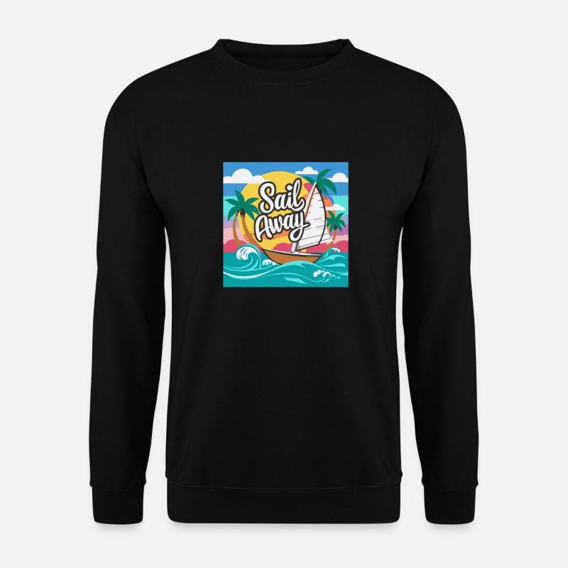 BOOTE, SEGELN WEG - Unisex Pullover - Schwarz