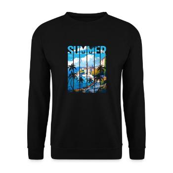 Croatie Croatie Hrvatska voyage été opatija - Sweat-shirt Unisexe - noir - Devant - Alina (178cm) & Michal (187cm)