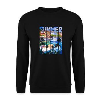 Kroatien Kroatien Kroatien Hrvatska Reisen Sommer opatija - Unisex Pullover - Schwarz - Vorne - Alina (178cm) & Michal (187cm)