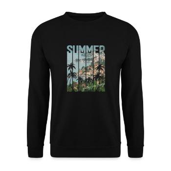 Croatie Croatie Hrvatska voyage été opatija - Sweat-shirt Unisexe - noir - Devant - Alina (178cm) & Michal (187cm)