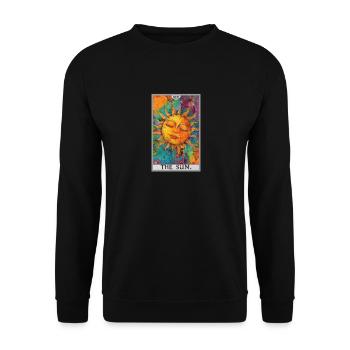 Tarot Card Tarot Card The Sun The Sun - Unisex Sweatshirt - black - Front - Alina (178cm) & Michal (187cm)