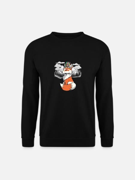 Shamans Fox Foxes Shaman - Unisex Sweatshirt - black