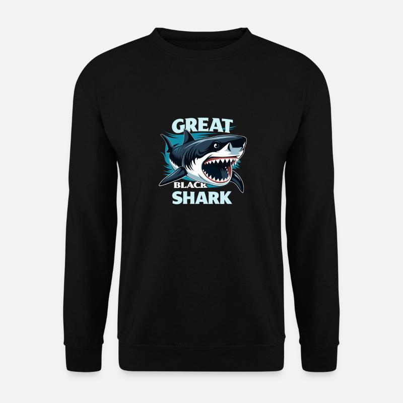 GREAT BLACK SHARK - Unisex Sweatshirt - black