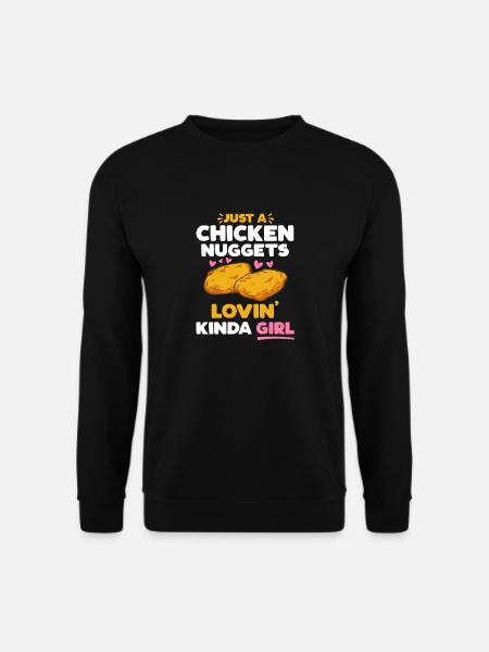 Chicken Nugget Lover Chicken Nuggets - Unisex Sweatshirt - black