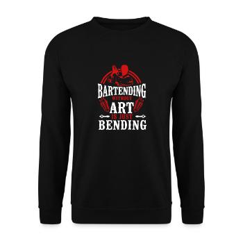 Bartender Mixologist Bartending - Unisex Pullover - Schwarz - Vorne - Alina (178cm) & Michal (187cm)