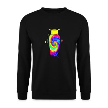 Bartender Mixologist Tie Dye - Unisex Sweatshirt - black - Front - Alina (178cm) & Michal (187cm)