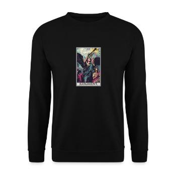 Tarot Cards Tarot Card 20 Judgment Court - Unisex Sweatshirt - black - Front - Alina (178cm) & Michal (187cm)