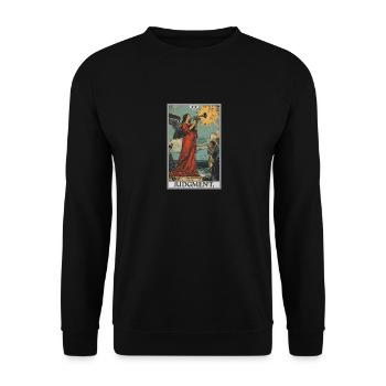 Tarot Cards Tarot Card 20 Judgment Court - Unisex Sweatshirt - black - Front - Alina (178cm) & Michal (187cm)