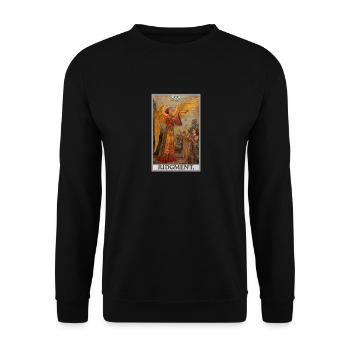Tarot Cards Tarot Card 20 Judgment Court - Unisex Sweatshirt - black - Front - Alina (178cm) & Michal (187cm)