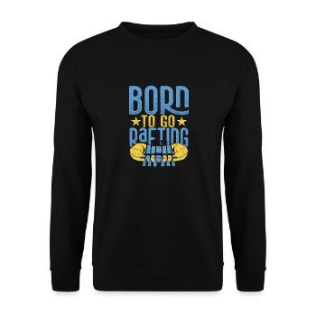 Born To Go Rafting Paddle - Sweat-shirt Unisexe - noir - Devant - Alina (178cm) & Michal (187cm)