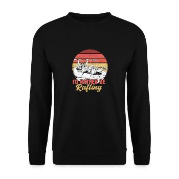 Je préfère faire du rafting - Sweat-shirt Unisexe - noir - Devant - Alina (178cm) & Michal (187cm)