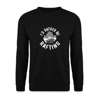 Je préfère faire du rafting sur l’eau vive - Sweat-shirt Unisexe - noir - Devant - Alina (178cm) & Michal (187cm)