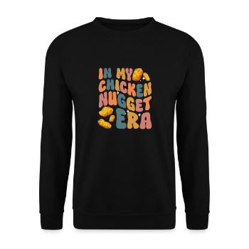 Chicken Nugget Liebhaber Chicken Nuggets - Unisex Pullover - Schwarz - Vorne - Alina (178cm) & Michal (187cm)