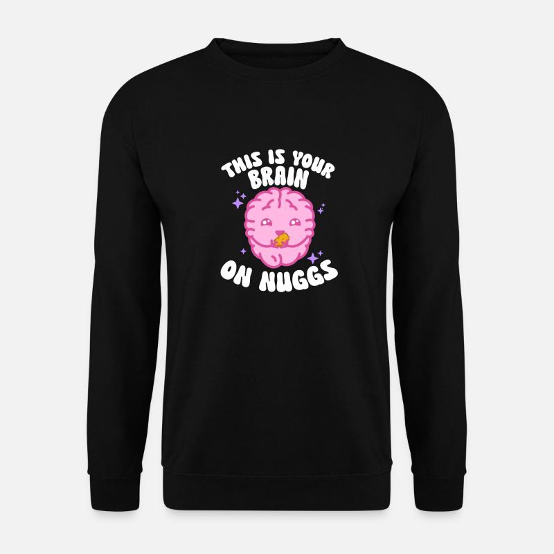 Chicken Nugget Liebhaber Chicken Nuggets - Unisex Pullover - Schwarz